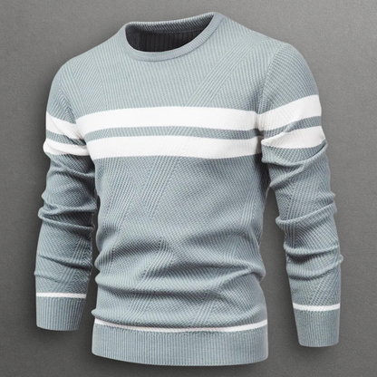 MANSSINO™ | Men's Horizontal Stripe Crew Neck Pullover