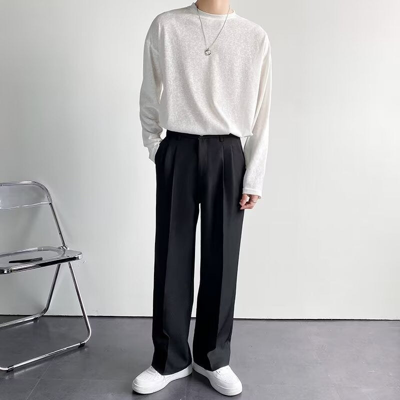 MONVIEL™ | Men's Wide-Leg Pleated Formal Trousers