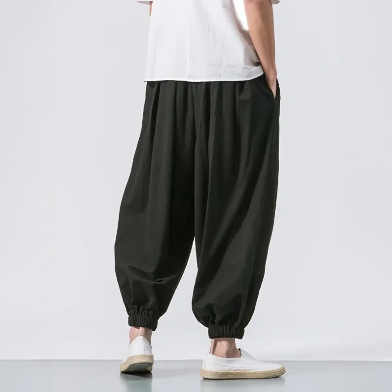 LAURENT MONACO | PANTALONS OVERSIZE EN COTON