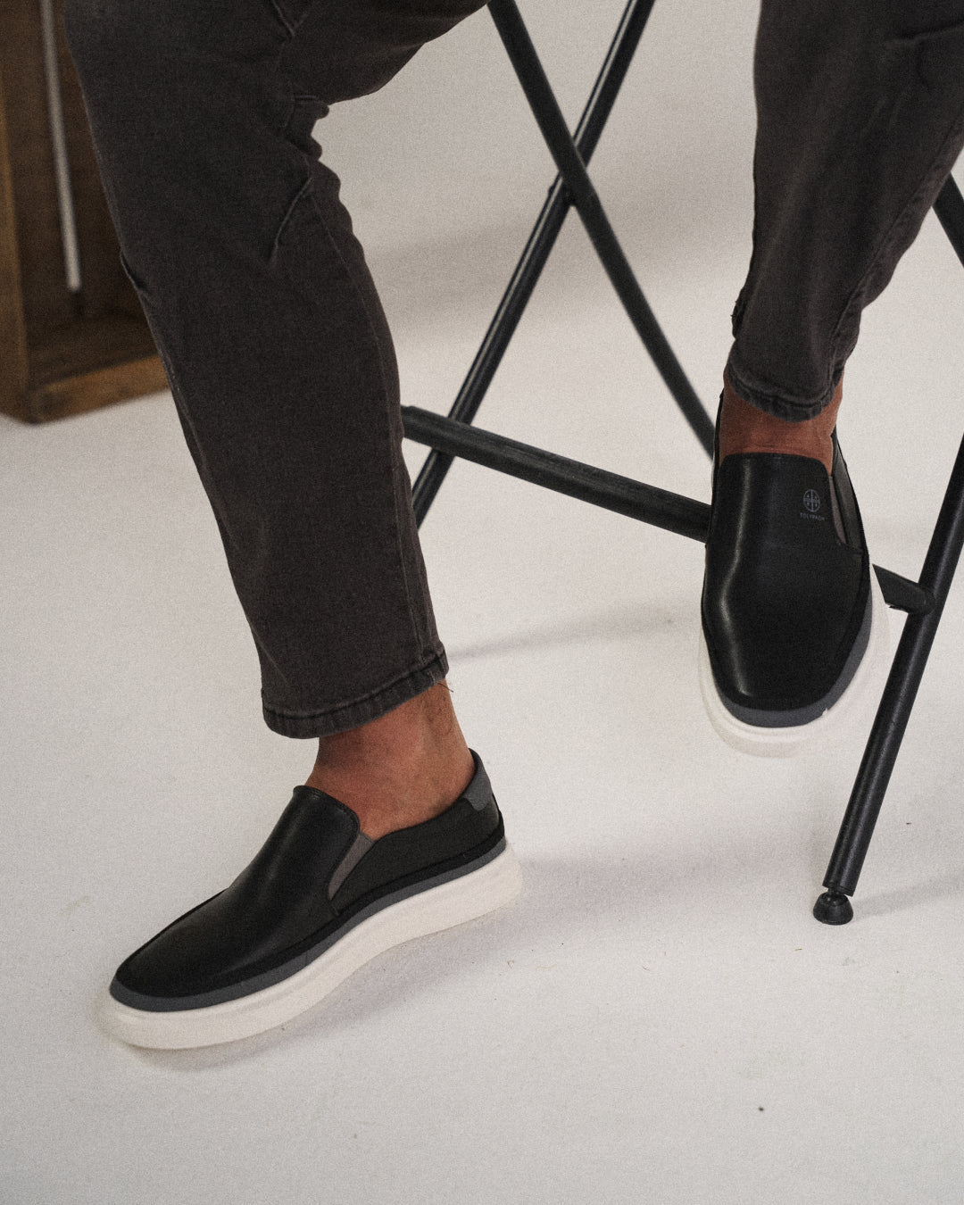 MANSSINO™ | Men's Leather Slip-On Platform Sneaker