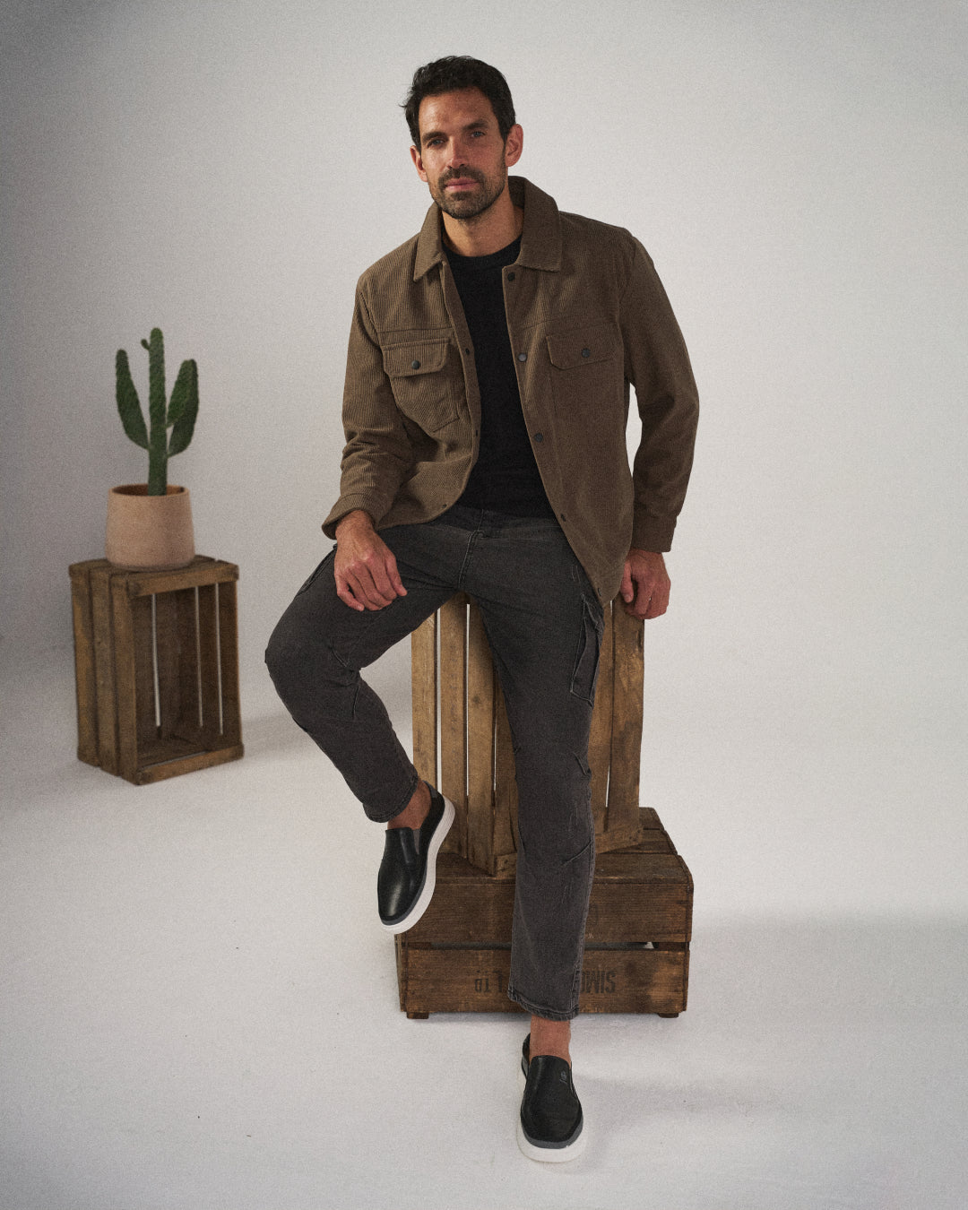 MANSSINO™ | Men's Leather Slip-On Platform Sneaker