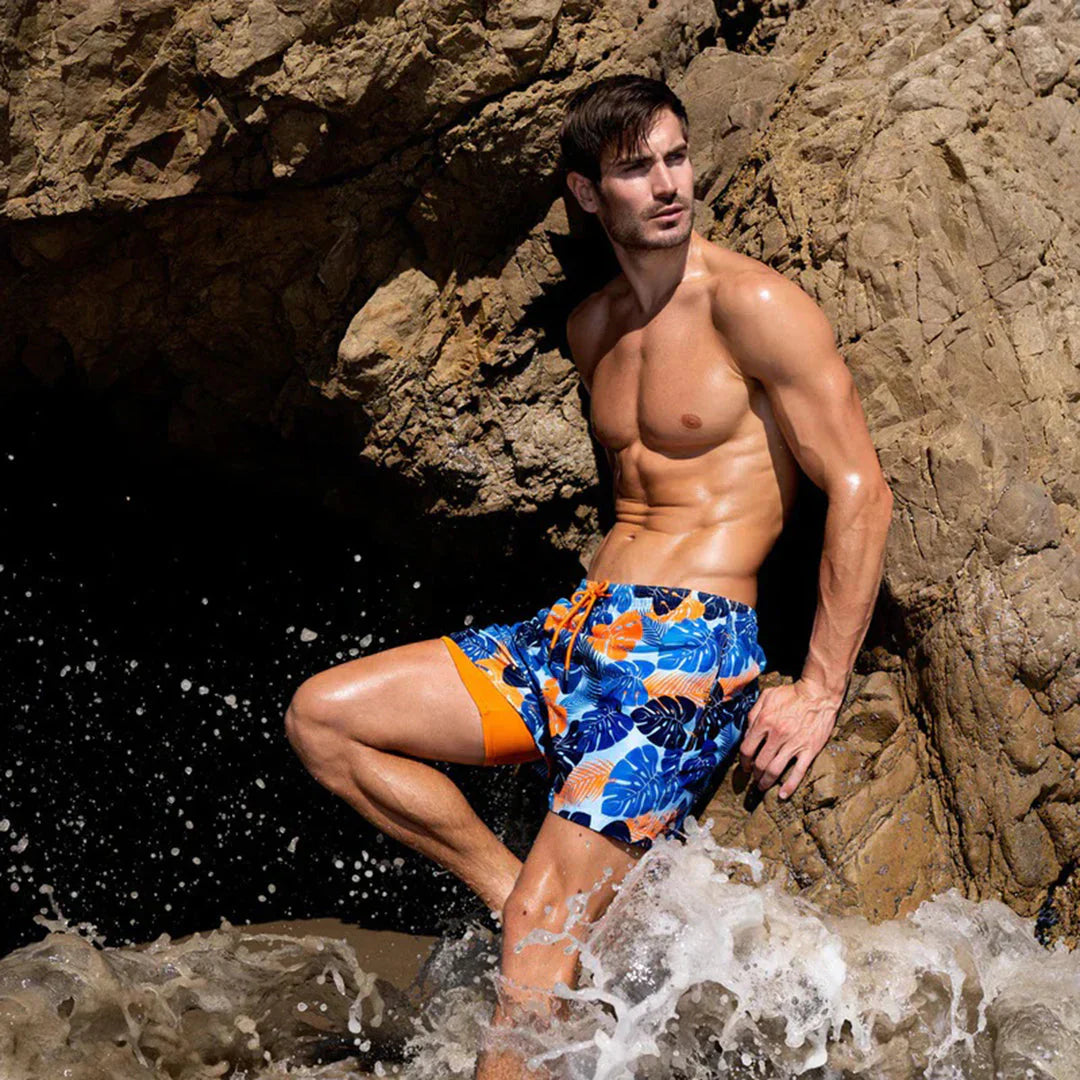 MANSSINO™ | Men's Quick-Dry Velcro-Pocket Swim Shorts