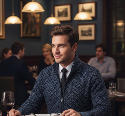 MANSSINO™ | Waffle-Texture Full-Zip Gilet