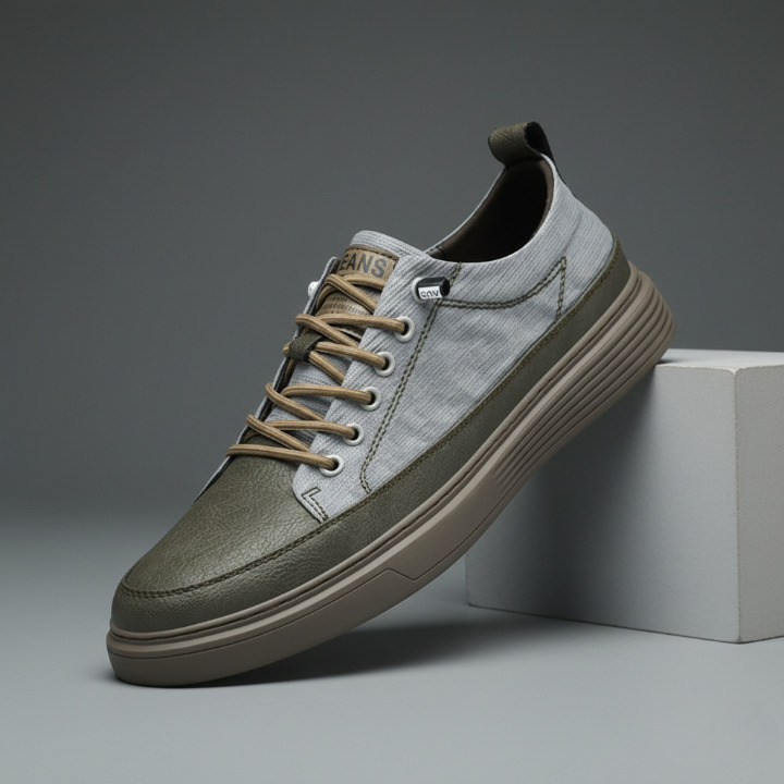 MONVIEL | MENS LEATHER TRAINERS