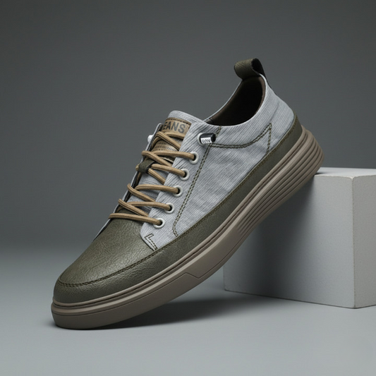 MANSSINO™ | Men's Calfskin Leather Low-Top Sneaker