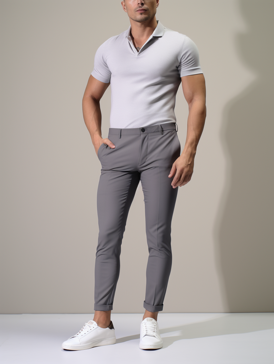 MONVIEL | Mens Stretch Trousers