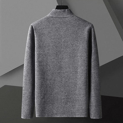 MANSSINO™ | Men's Textured Knit Stand-Collar Gilet