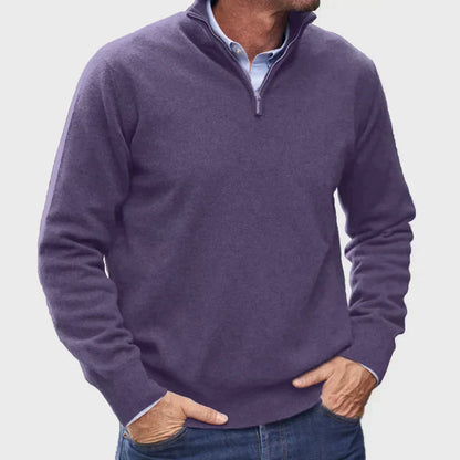 MANSSINO™ | Men's Slim Fit Quarter-Zip Pullover