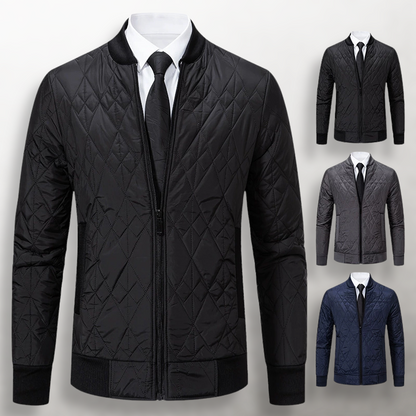 MANSSINO™ | Men's Quilted Urban Zip Cardigan