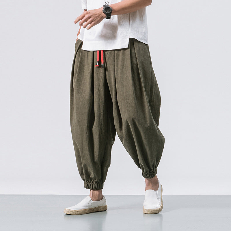 LAURENT MONACO | PANTALONS OVERSIZE EN COTON
