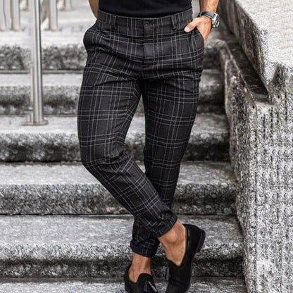 MANSSINO™ | Men's Slim-Fit Check Chinos