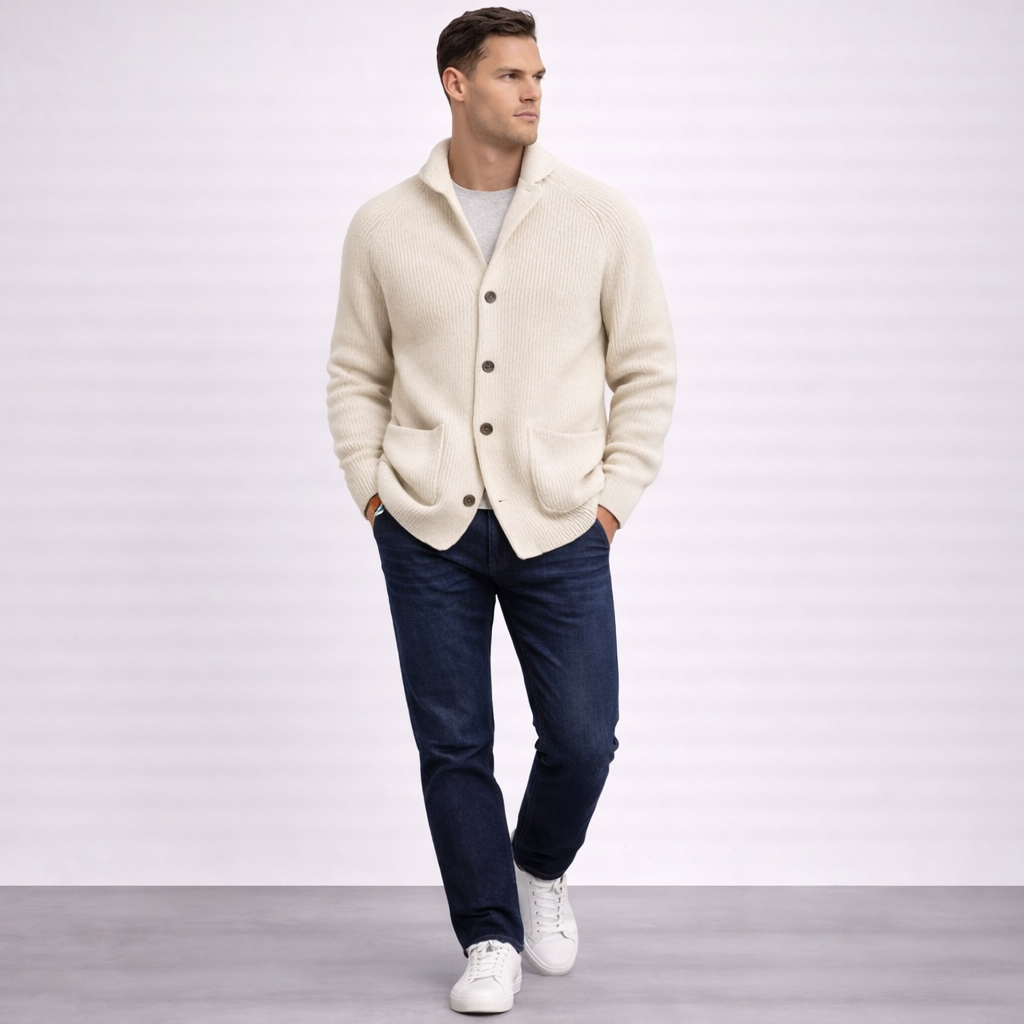 MANSSINO™ | Men's Shawl Collar Knitted Waistcoat