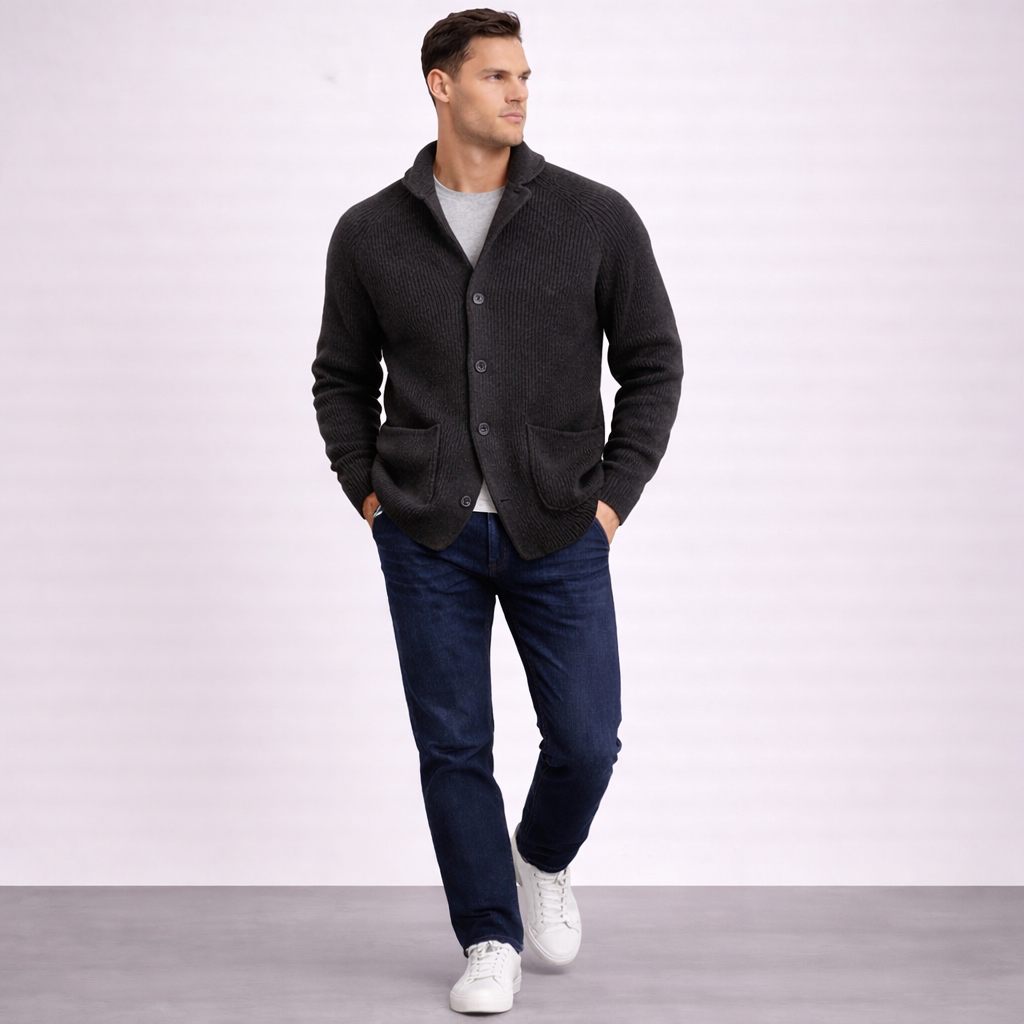 MANSSINO™ | Men's Shawl Collar Knitted Waistcoat