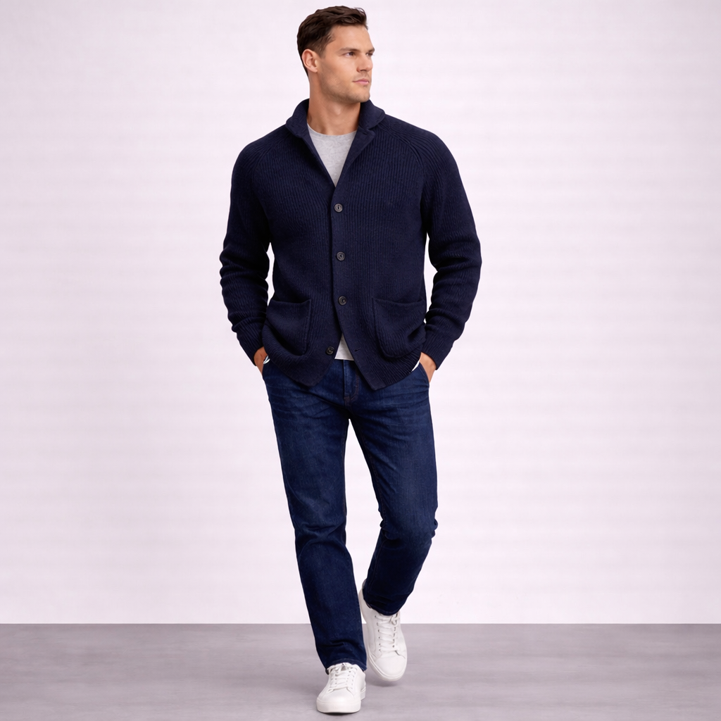 MANSSINO™ | Men's Shawl Collar Knitted Waistcoat