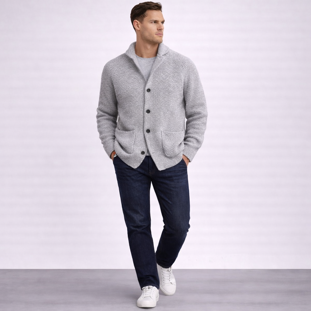 MANSSINO™ | Men's Shawl Collar Knitted Waistcoat