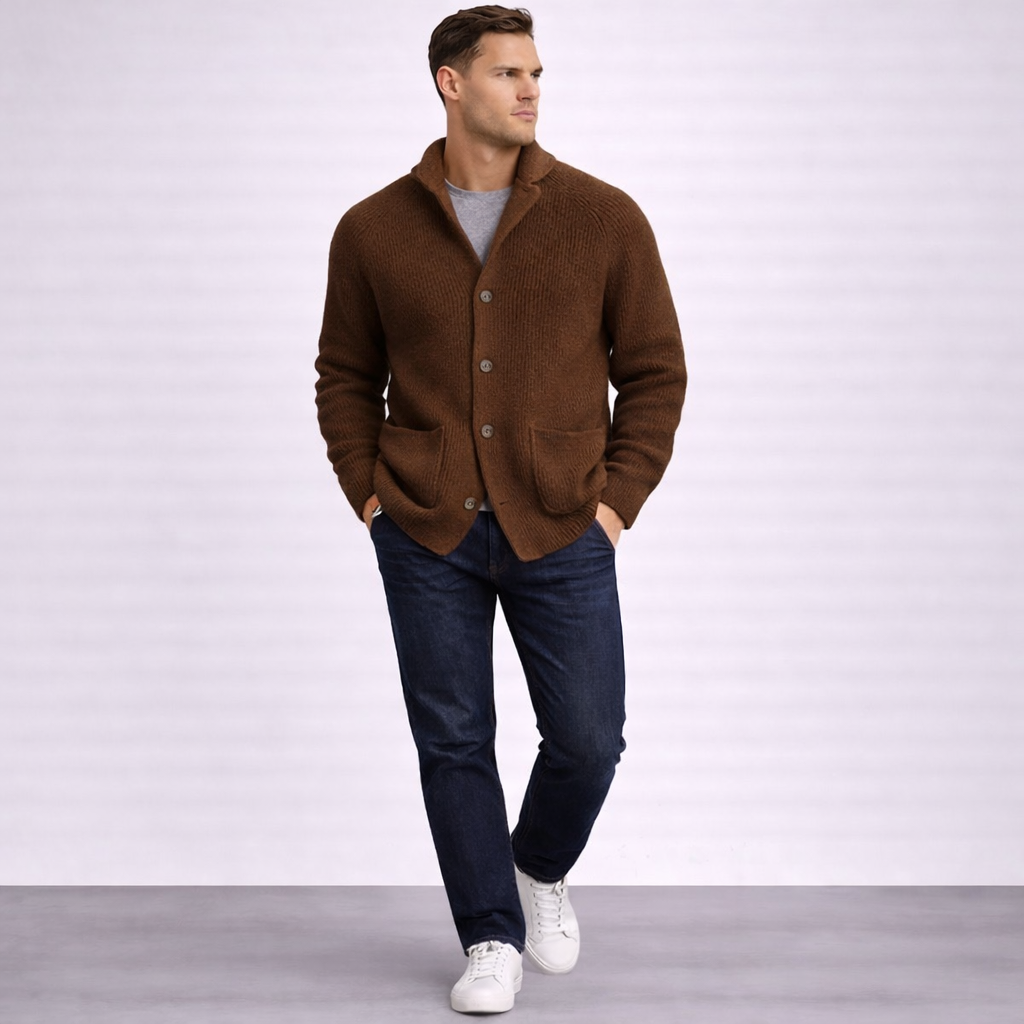 MANSSINO™ | Men's Shawl Collar Knitted Waistcoat