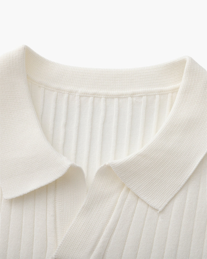 MONVIEL | RIBBED KNIT POLO