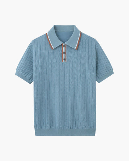 MONVIEL | Textured knit polo
