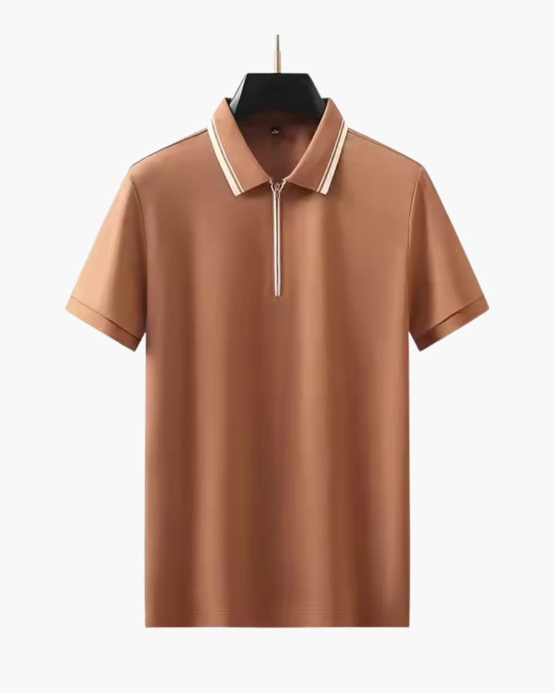 Eugène™ | Polo zippé en maille épaisse