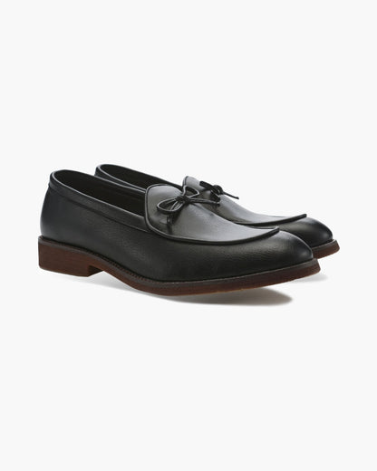MONVIEL | Leather Lace-Detail Loafers