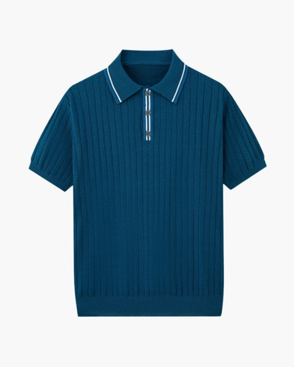 MONVIEL | Textured knit polo