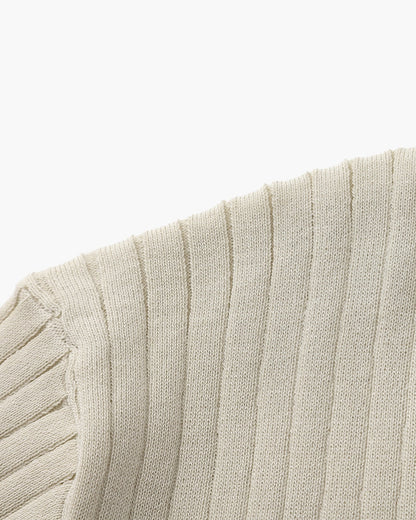 MONVIEL | Classic Collar Ribbed Knit Polo