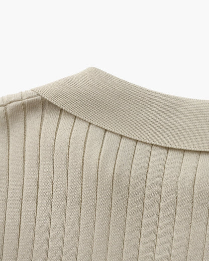 MONVIEL | RIBBED KNIT POLO