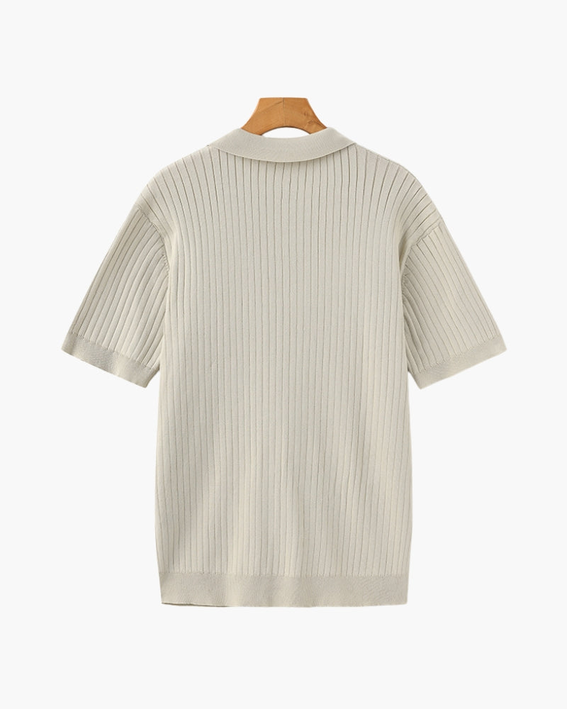 MONVIEL | RIBBED KNIT POLO