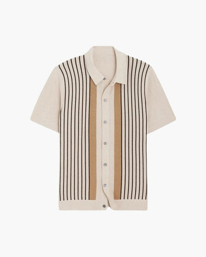 MONVIEL | STRIPED KNIT POLO