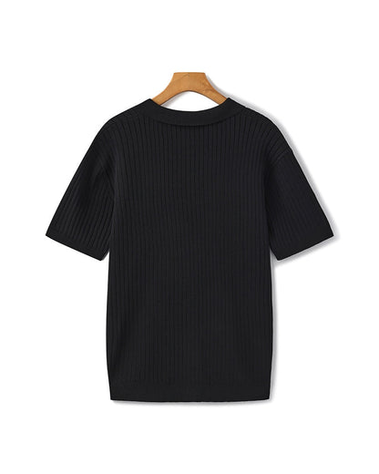 MONVIEL | RIBBED KNIT POLO