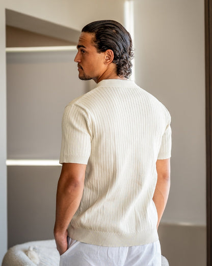 MONVIEL | RIBBED KNIT POLO