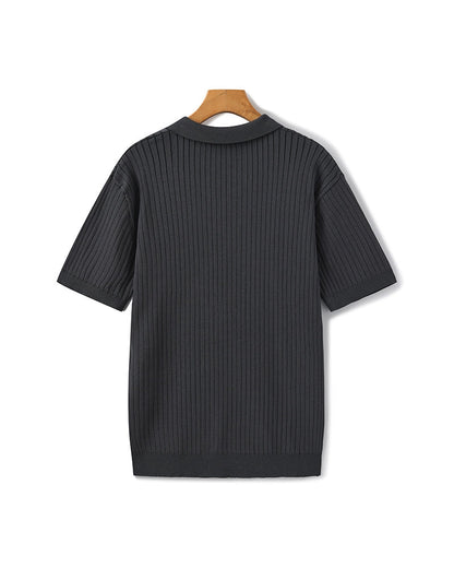 MONVIEL | RIBBED KNIT POLO