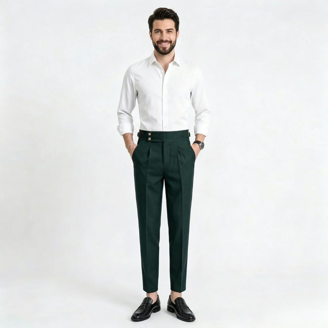 MANSSINO™ | Men's High-Waisted Tailored Trousers