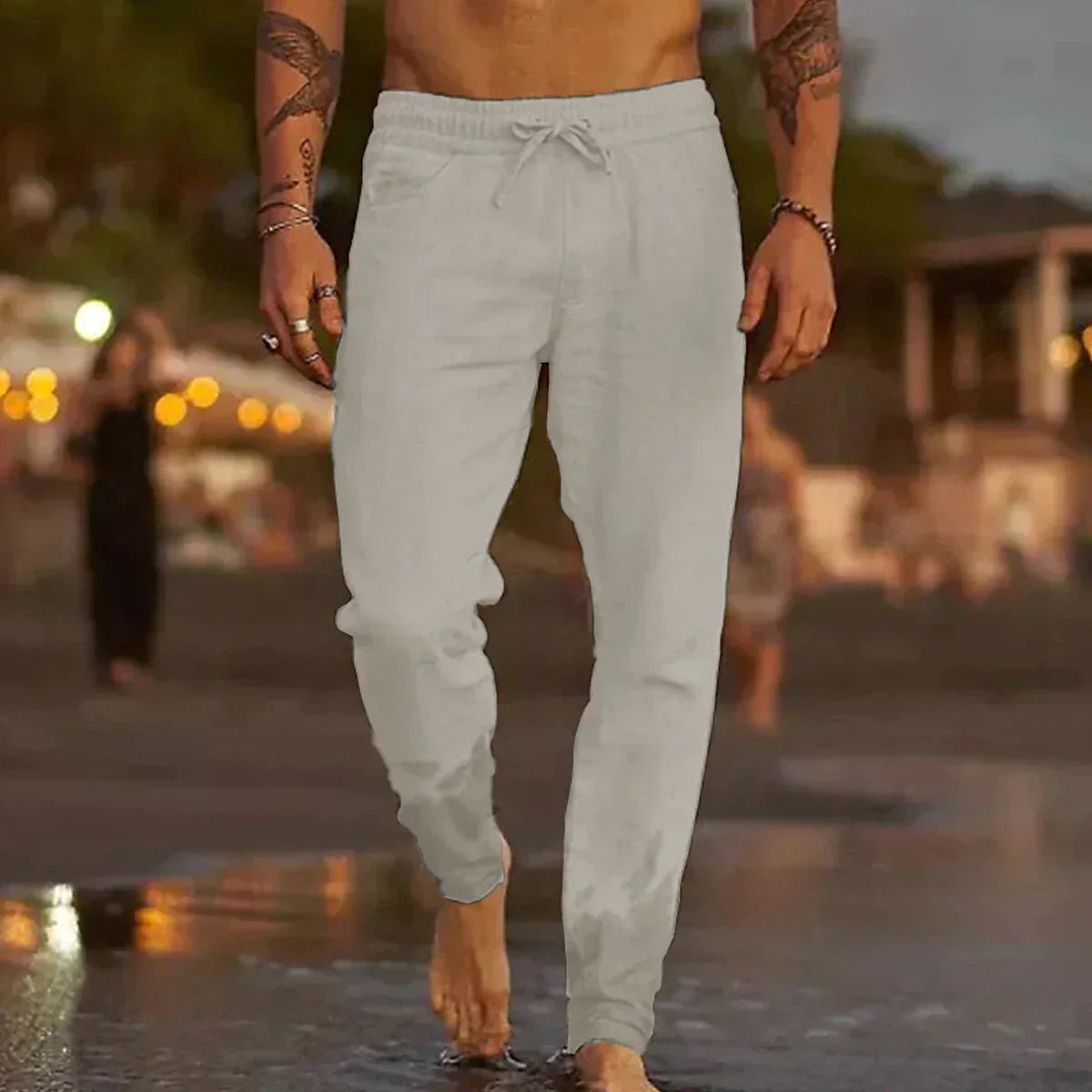 MONVIEL™ | Men's Classic Linen Beach Trousers