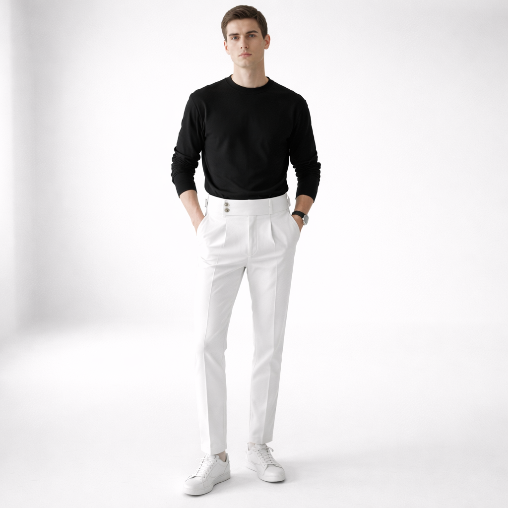MONVIEL™ | Men's High-Waist Tailored Trousers