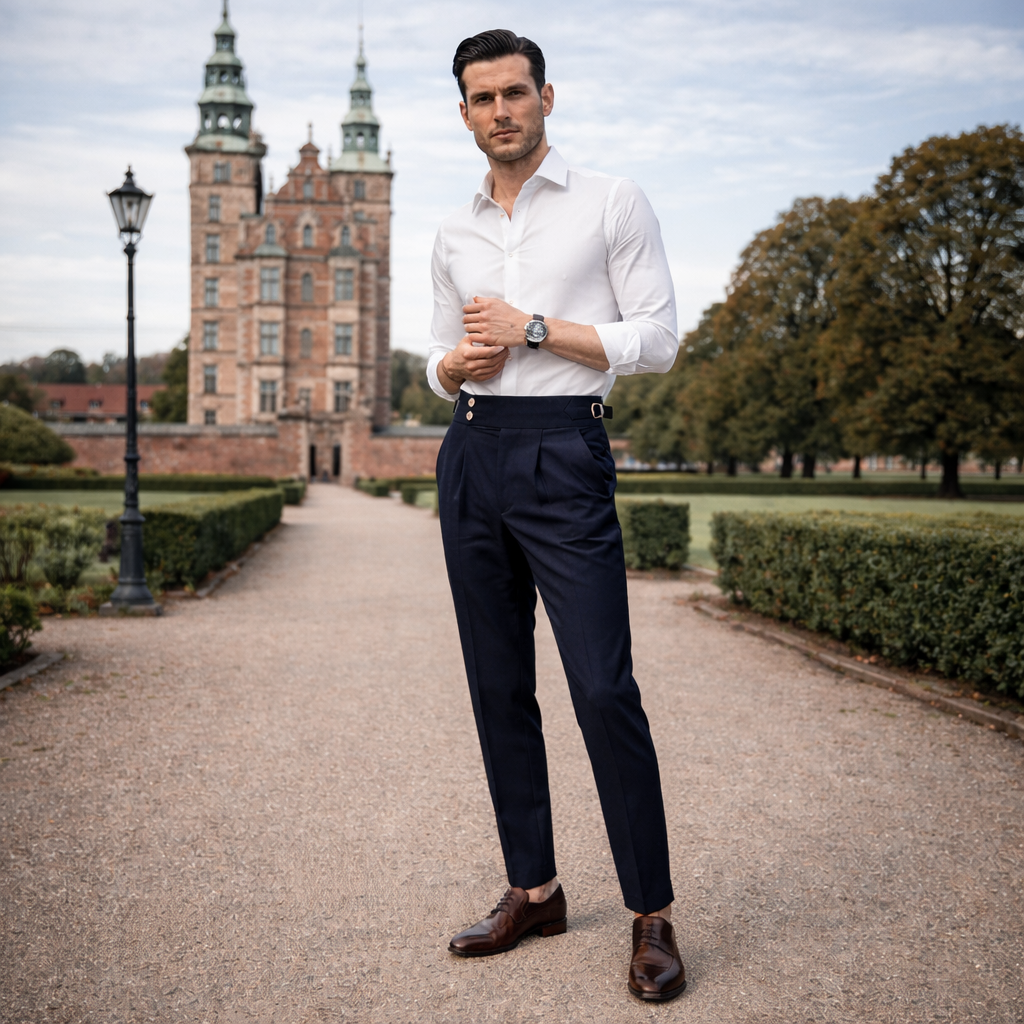 MONVIEL™ | Men's High-Waist Tailored Trousers