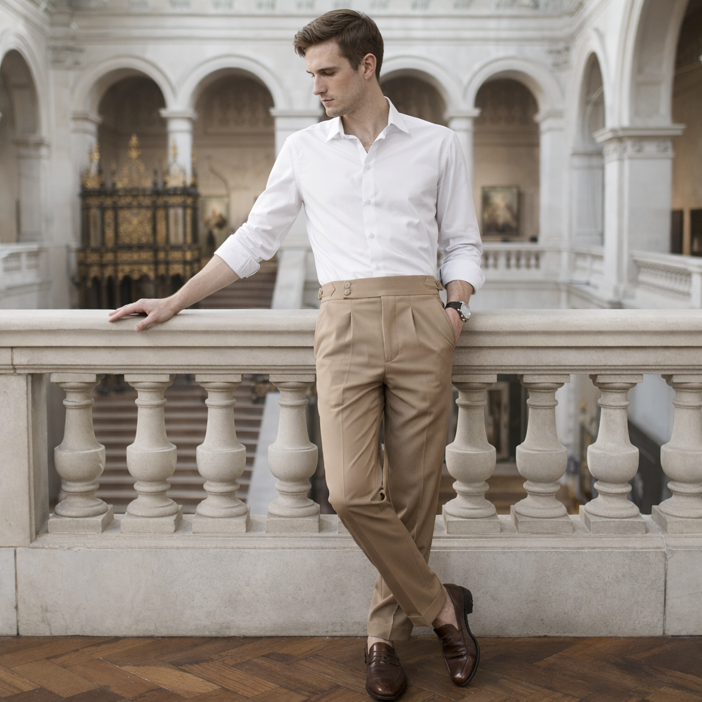 MONVIEL™ | Men's High-Waist Tailored Trousers