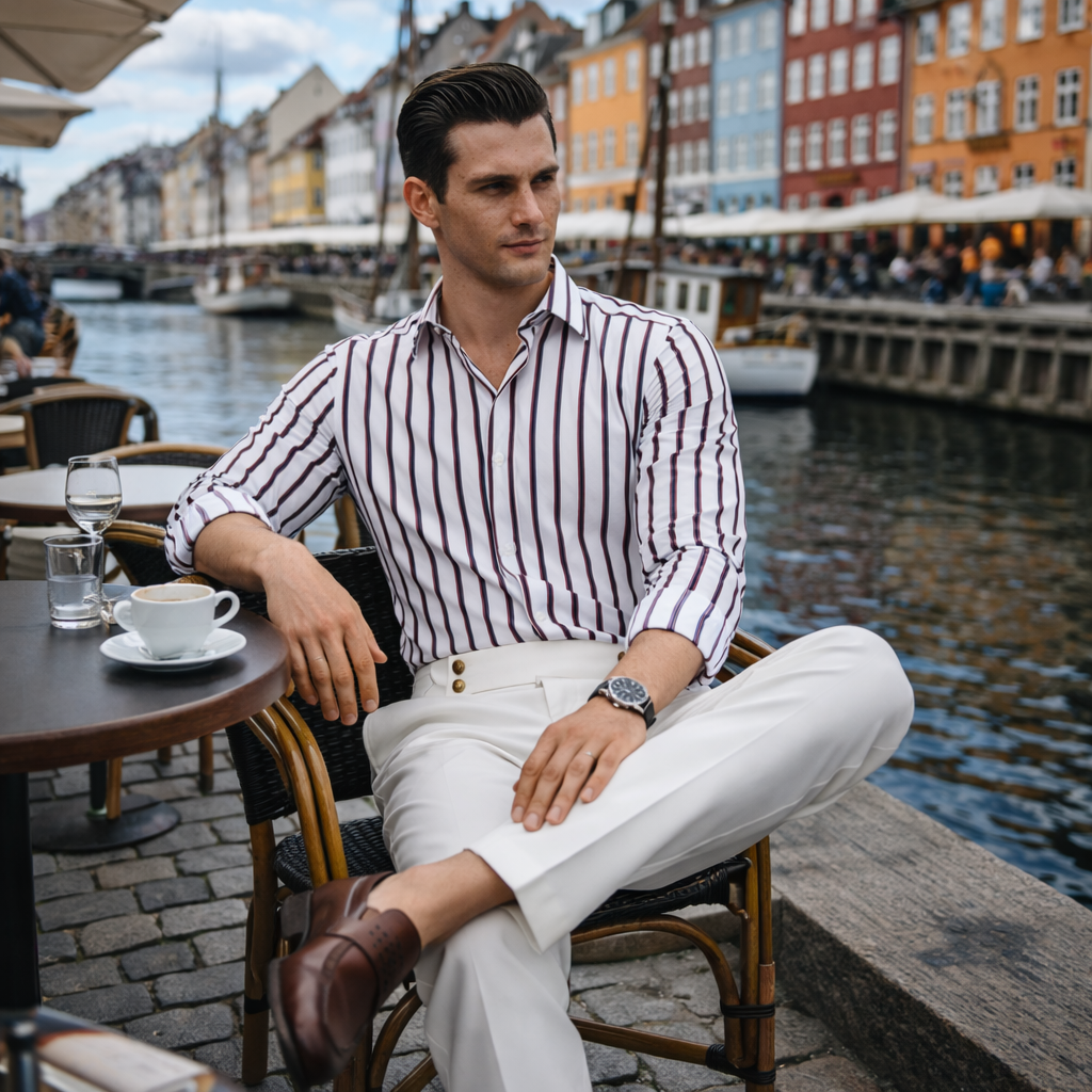 MANSSINO™ | Men's High-Waisted Tailored Trousers