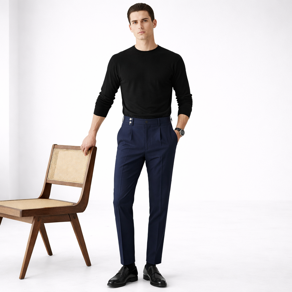 MANSSINO™ | Men's High-Waisted Tailored Trousers