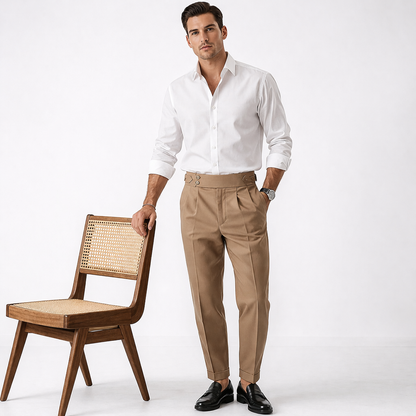 MONVIEL™ | Men's High-Waist Tailored Trousers
