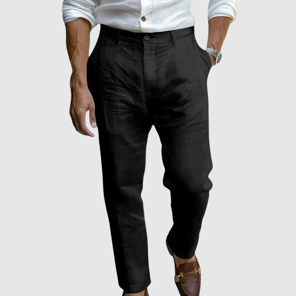MANSSINO™ | Men's Tapered Linen Summer Trousers