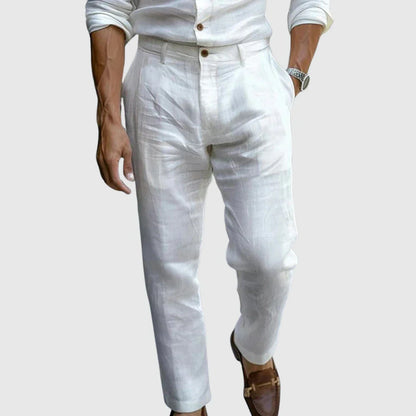 MANSSINO™ | Men's Tapered Linen Summer Trousers