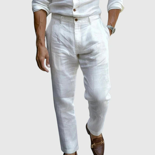 MANSSINO™ | Men's Tapered Linen Summer Trousers