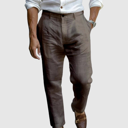 MONVIEL™ | Men's Lightweight Linen Trousers