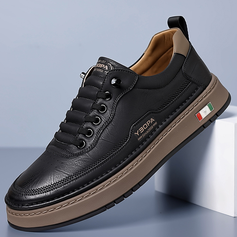 MONVIEL™ | Men's Textured Low-Top Trainers