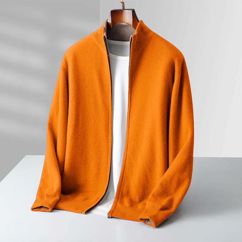 MANSSINO™ | Full-Zip Fine Knit Cardigan