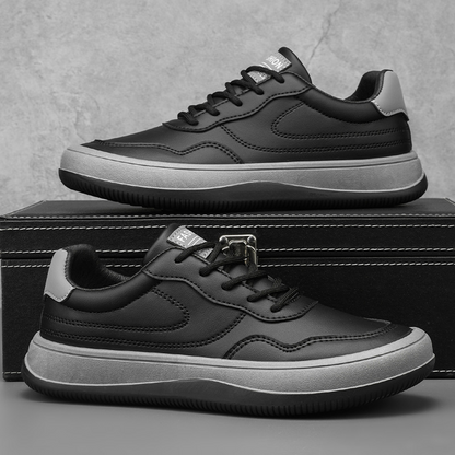 MONVIEL™ | Genuine Leather Low-Top Trainers