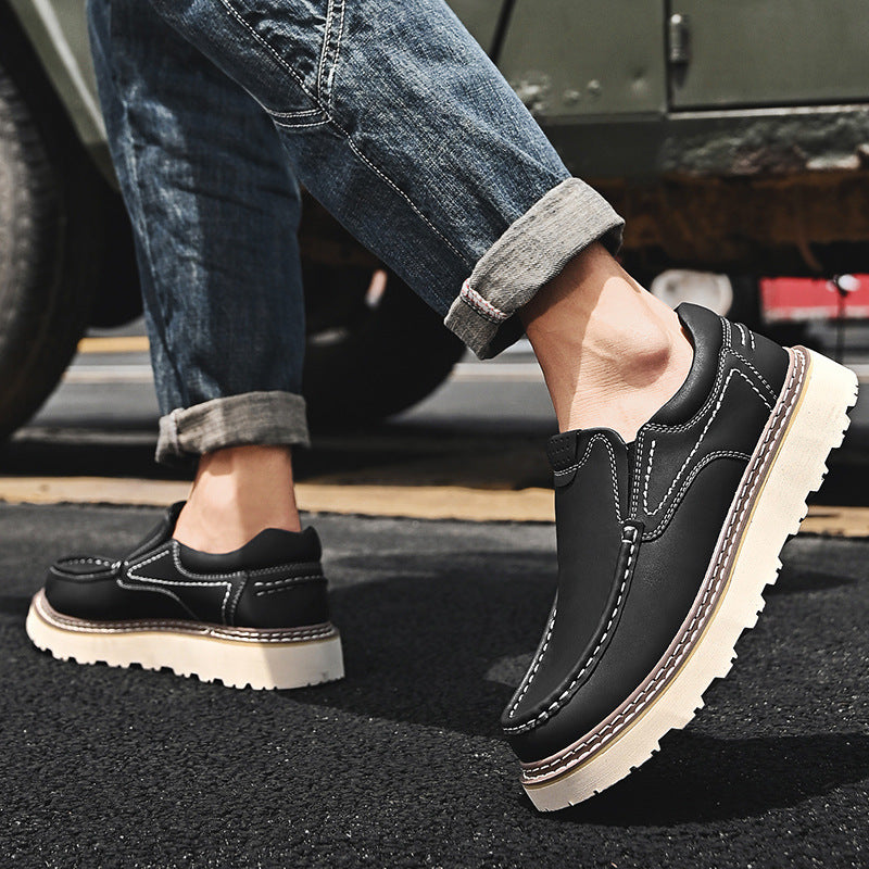 MANSSINO™ | Men's Cowhide Platform Slip-On
