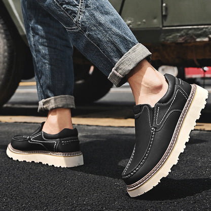 MANSSINO™ | Men's Cowhide Platform Slip-On