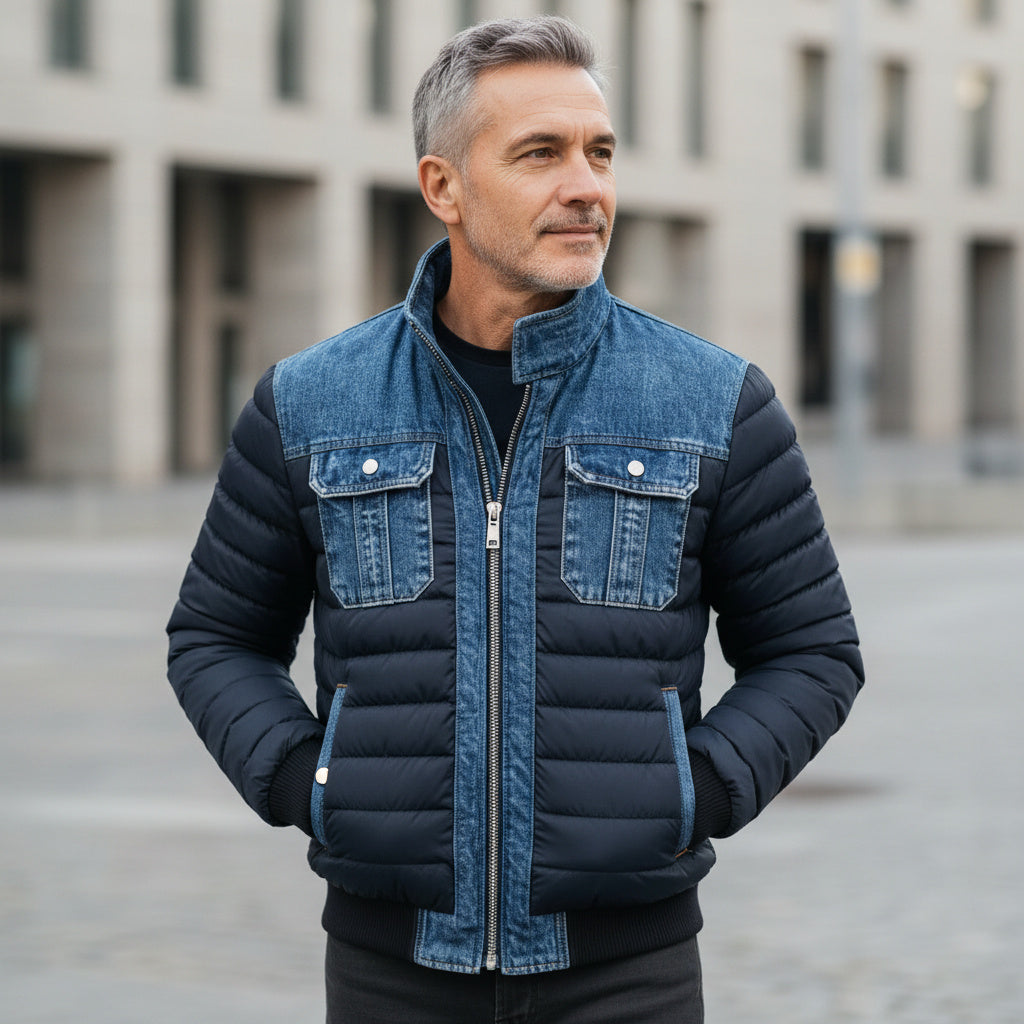 MANSSINO™ | Hybrid Padded Denim Jacket